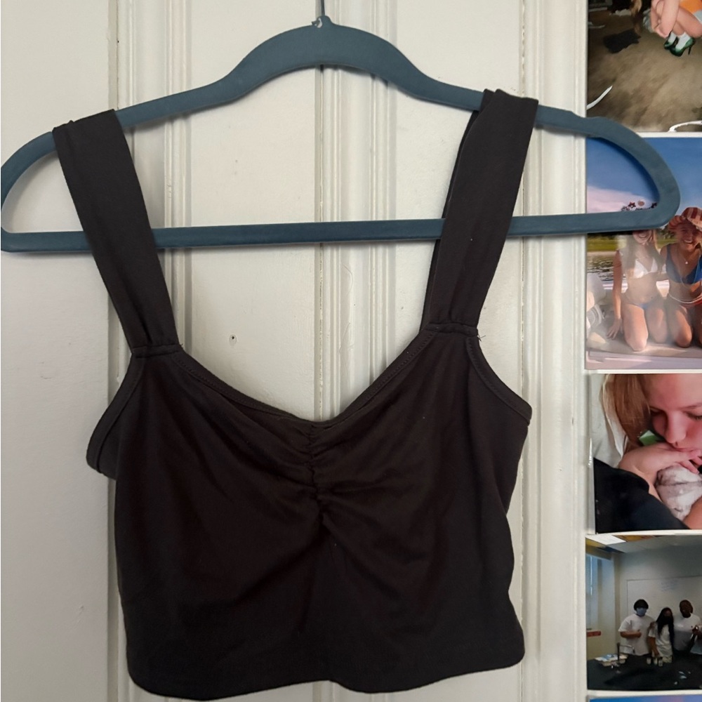 SHEIN Dark Brown Cropped Tank Top